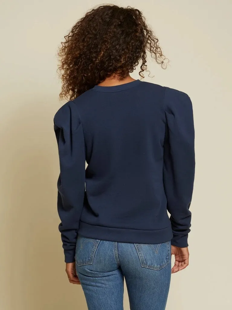 Nation LTD - Joss Sweatshirt w/ Draped Sleeve in Lakeshore