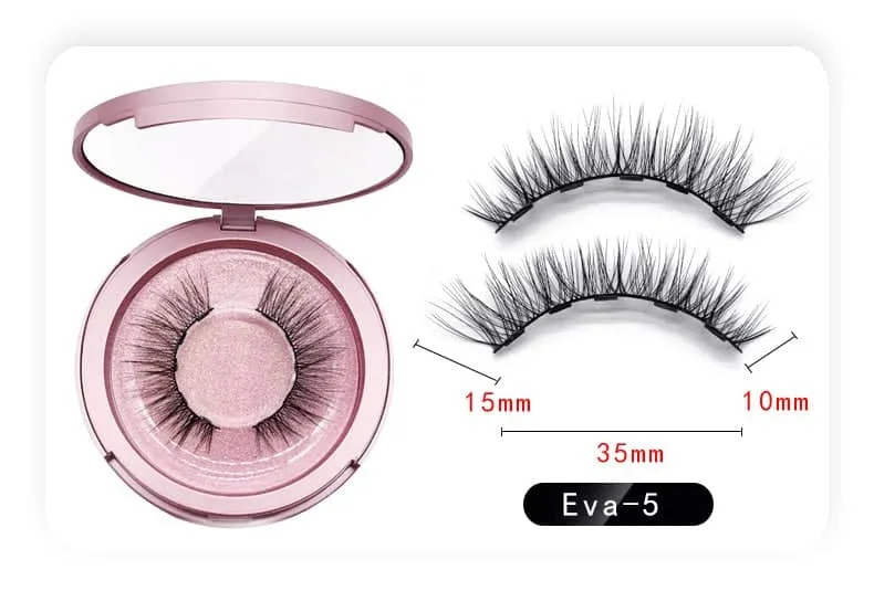 Natural Long Lasting Magnetic Liquid Eyeliner & Magnetic False Eyelashes & Tweezer Set Make up Set