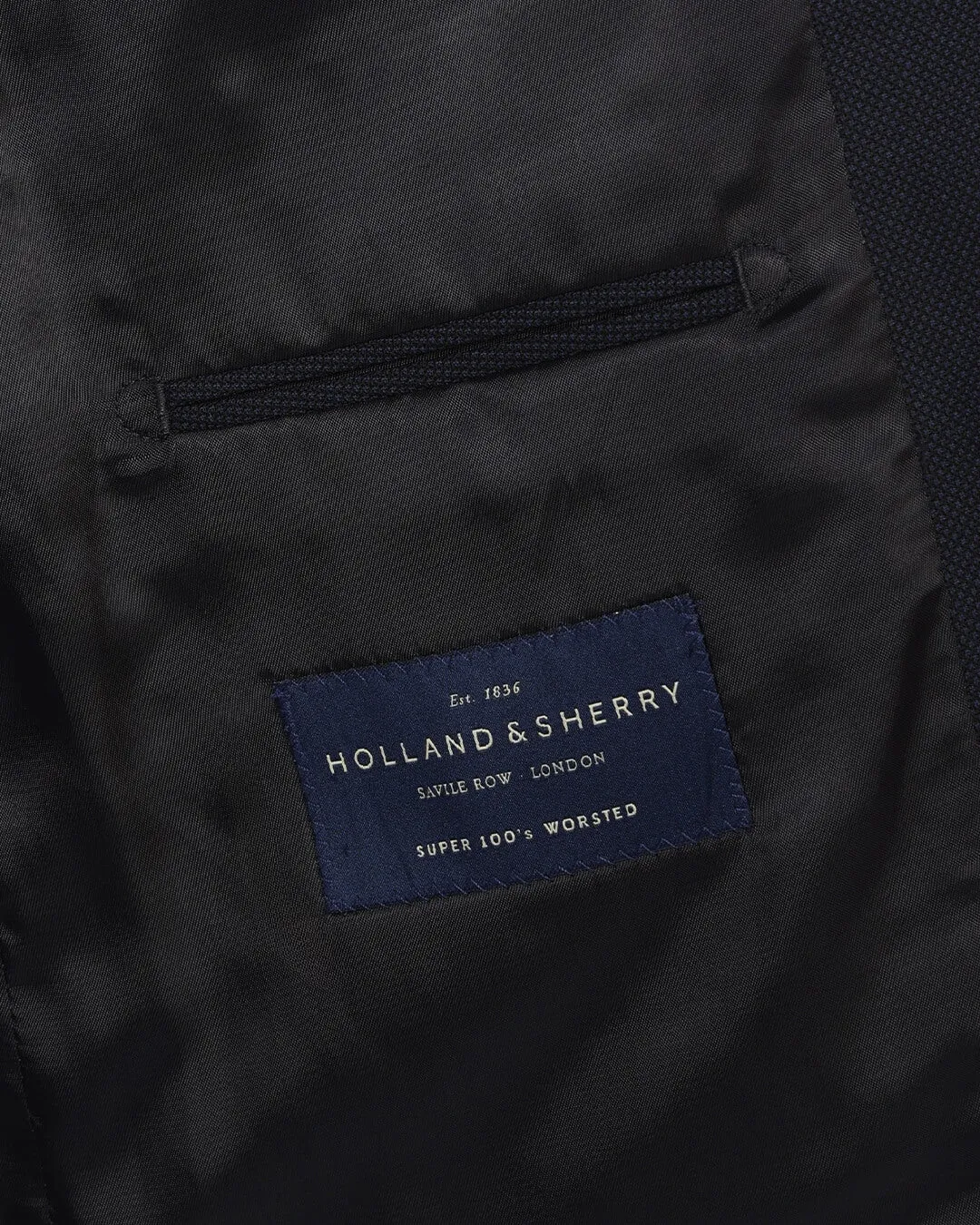 Navy Holland & Sherry Birdseye Suit