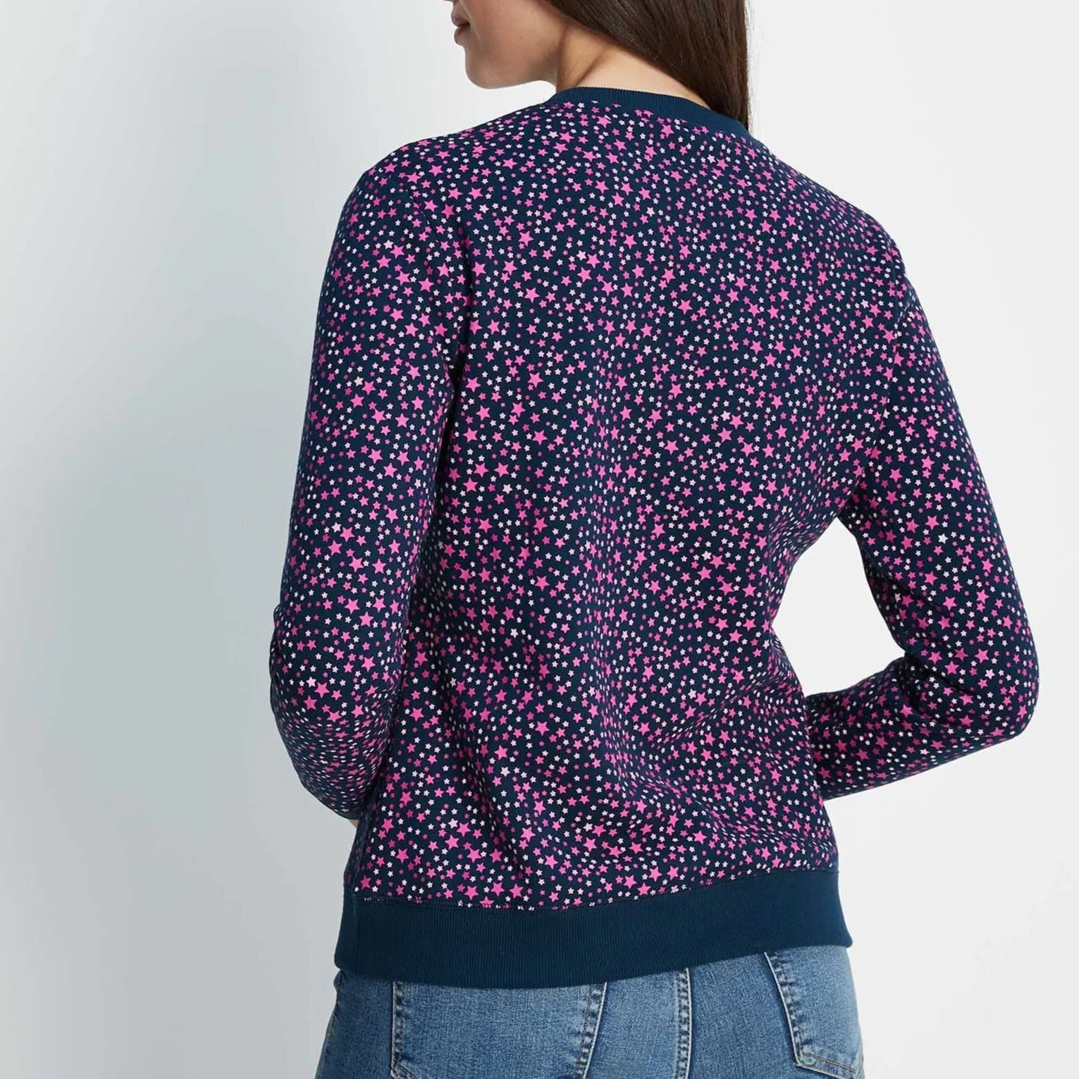 Nicole Womens Sweat - Starry Night Print