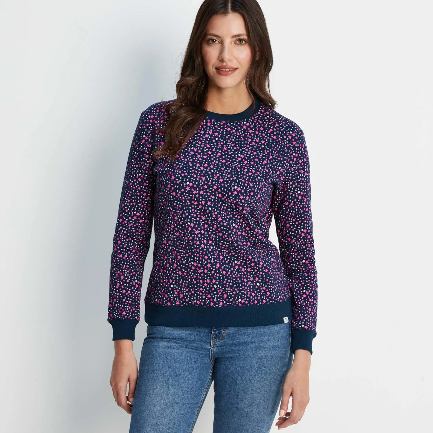 Nicole Womens Sweat - Starry Night Print