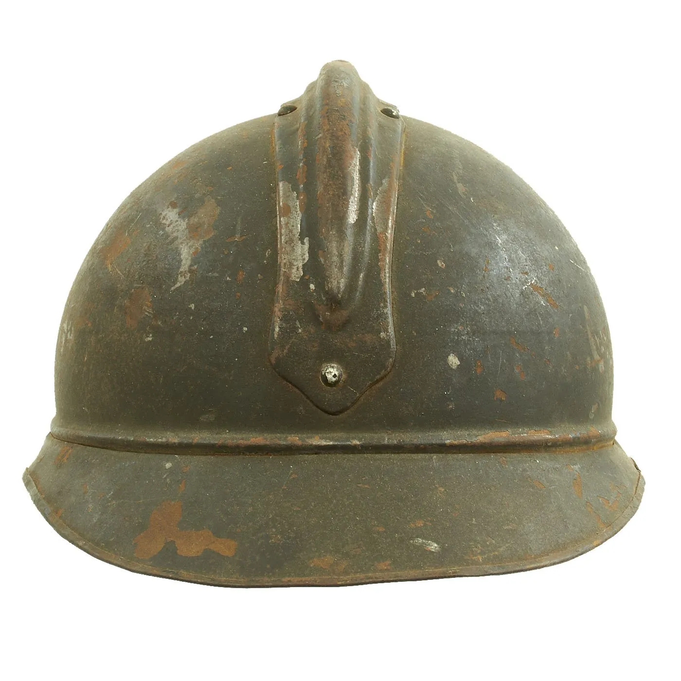 Original French WWI Model 1915 Adrian Helmet without Badge