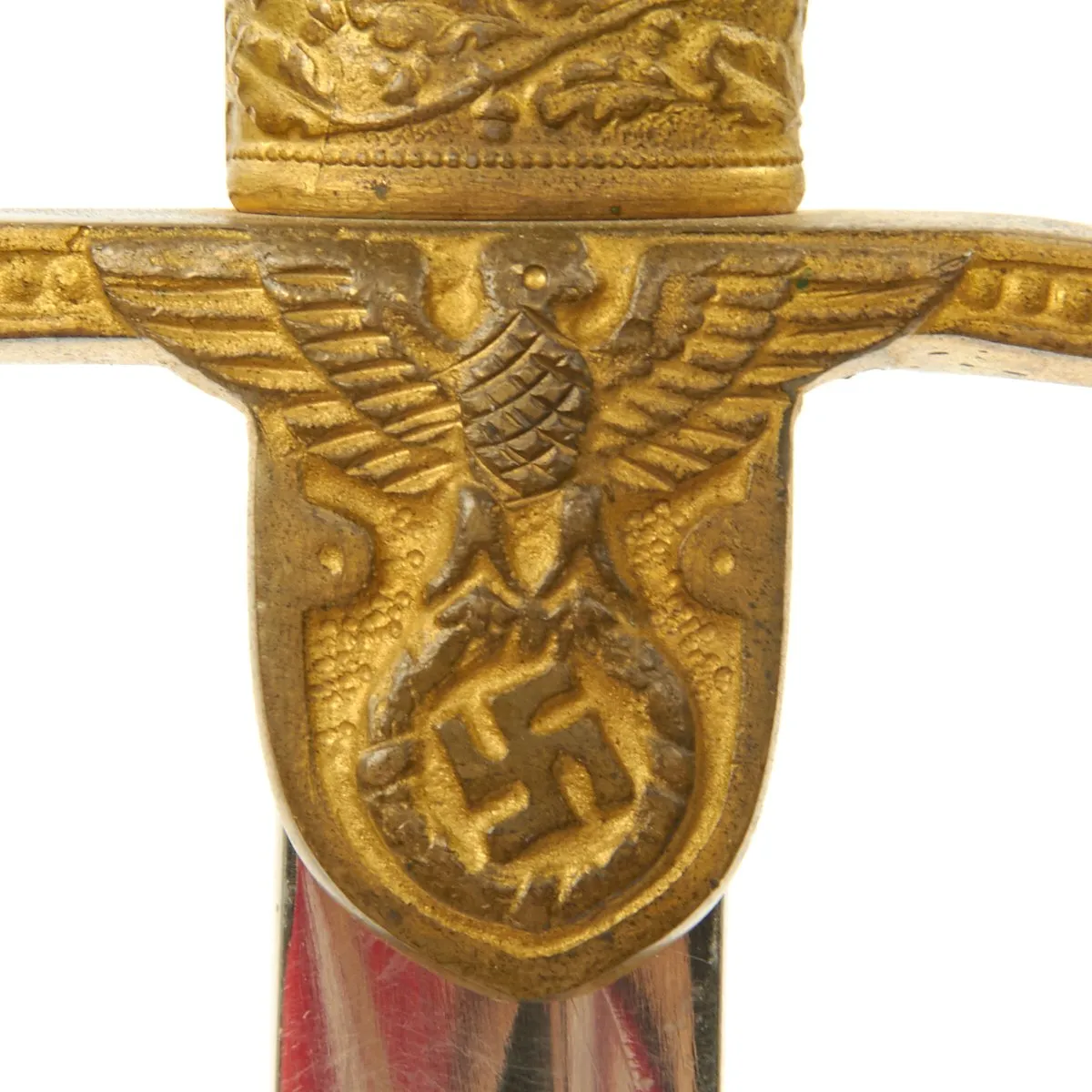 Original German WWII Army Officer Dove Head Sword with Scabbard by Weyersberg Kirschbaum & Co.