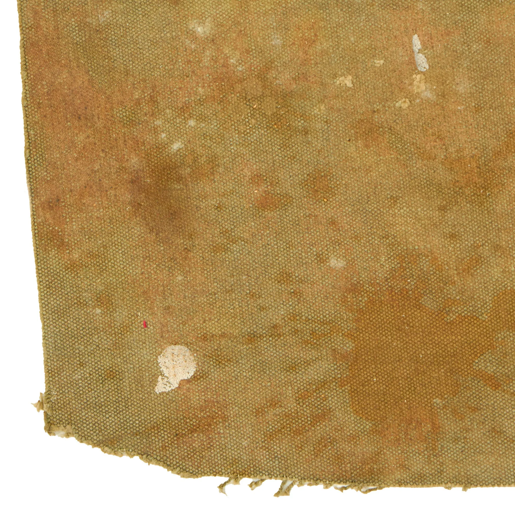 Original German WWII DAK Half-track Canvas Cover Balkankreuz Insignia Captured in Tunisia 1943 by T/Sgt. Francis B. Coombs, 301st Bomb. Group