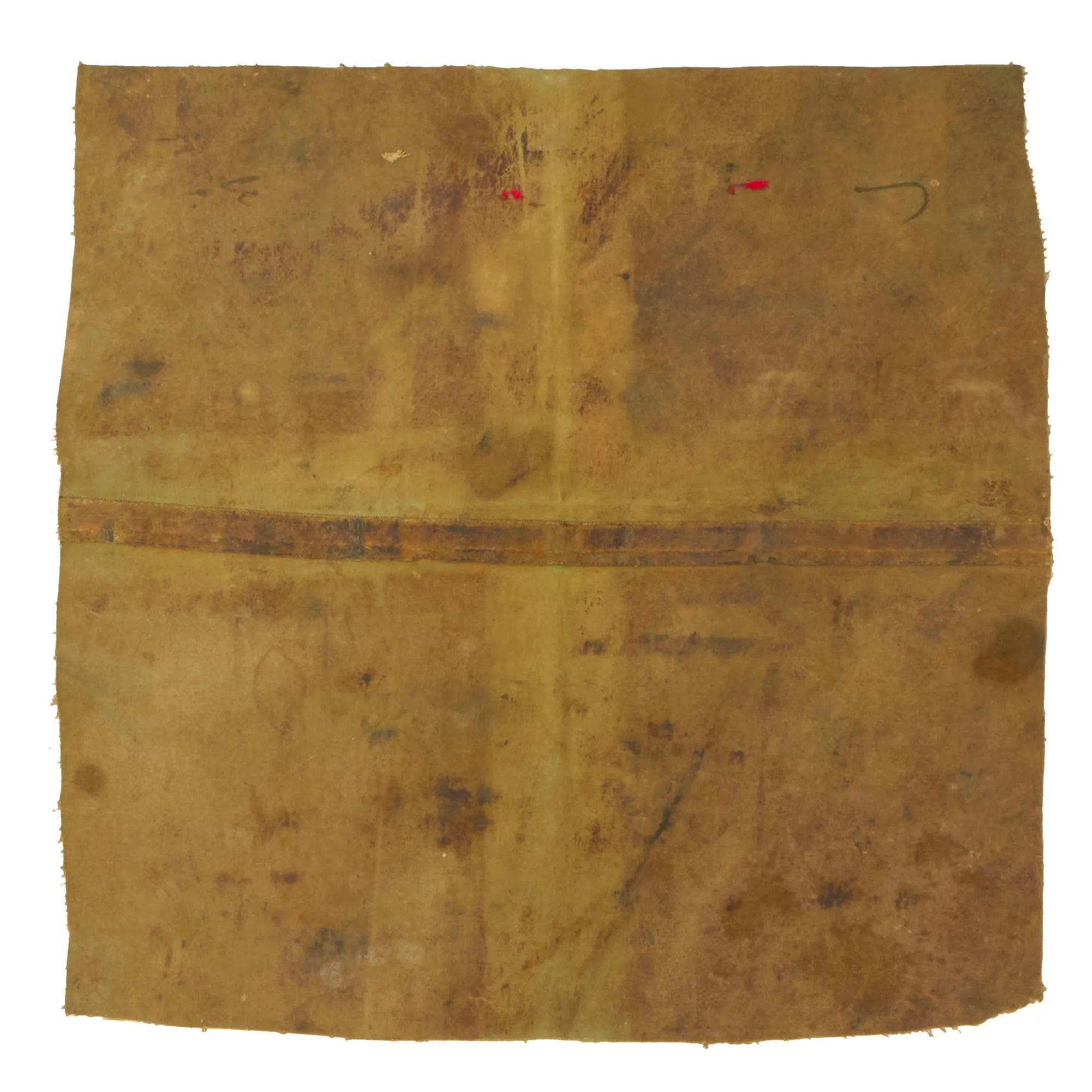 Original German WWII DAK Half-track Canvas Cover Balkankreuz Insignia Captured in Tunisia 1943 by T/Sgt. Francis B. Coombs, 301st Bomb. Group