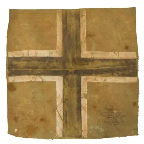 Original German WWII DAK Half-track Canvas Cover Balkankreuz Insignia Captured in Tunisia 1943 by T/Sgt. Francis B. Coombs, 301st Bomb. Group