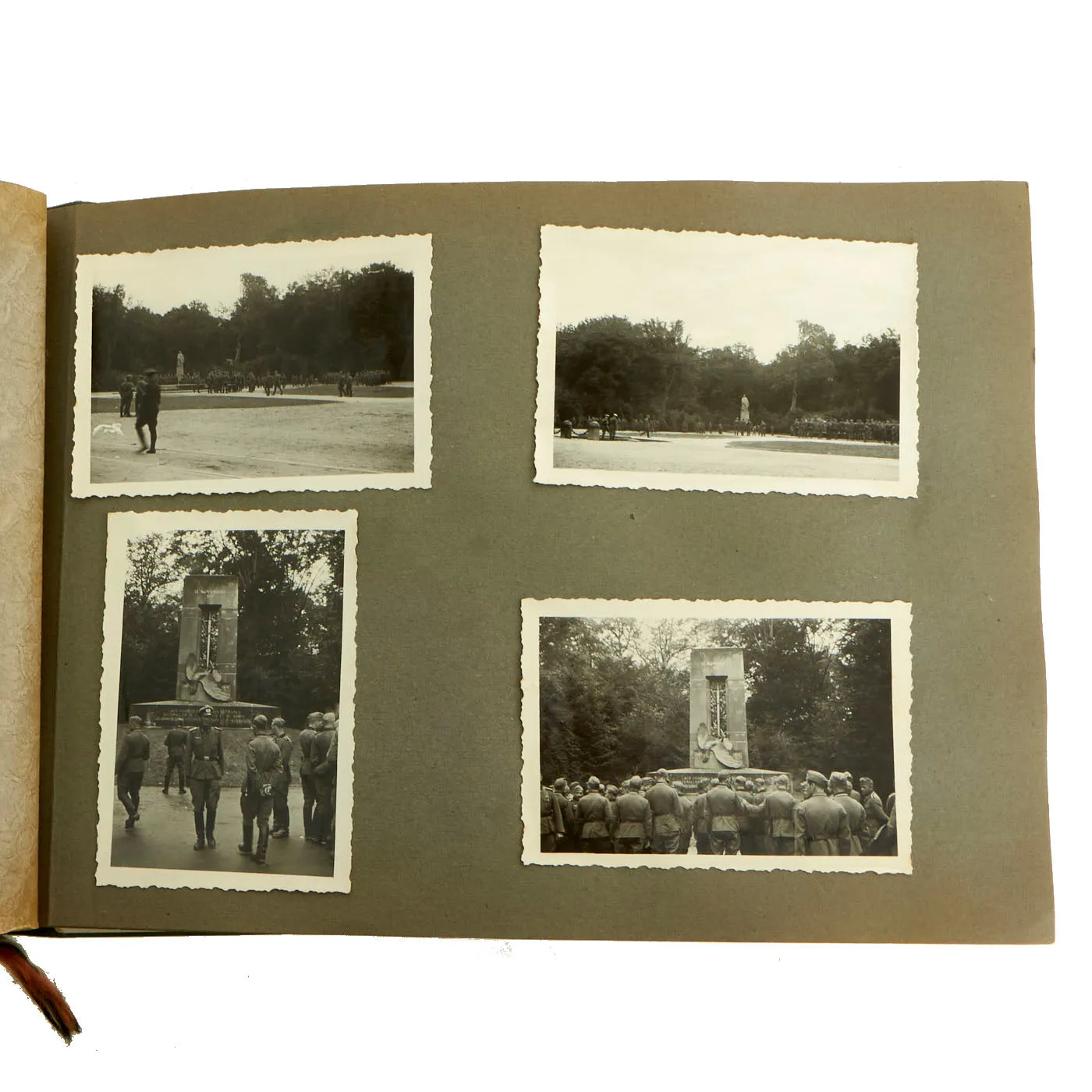 Original German WWII Named Heer Army 1st Battery Company 63rd Artillery Regiment Photo Album - 82 Personal Photos