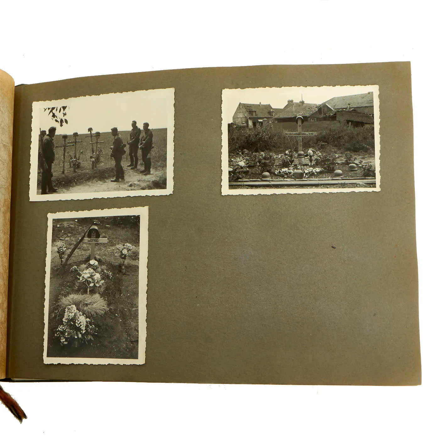 Original German WWII Named Heer Army 1st Battery Company 63rd Artillery Regiment Photo Album - 82 Personal Photos