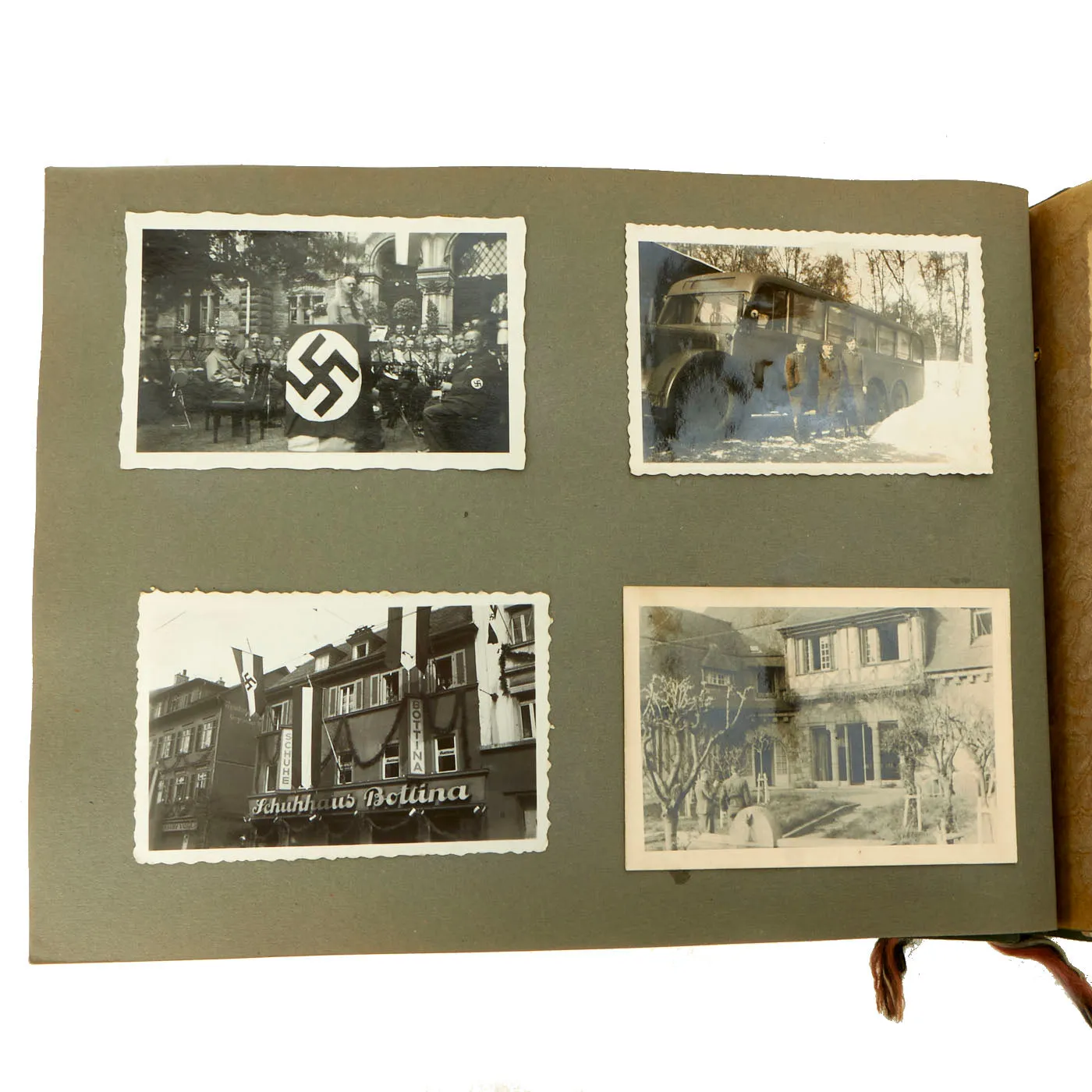 Original German WWII Named Heer Army 1st Battery Company 63rd Artillery Regiment Photo Album - 82 Personal Photos