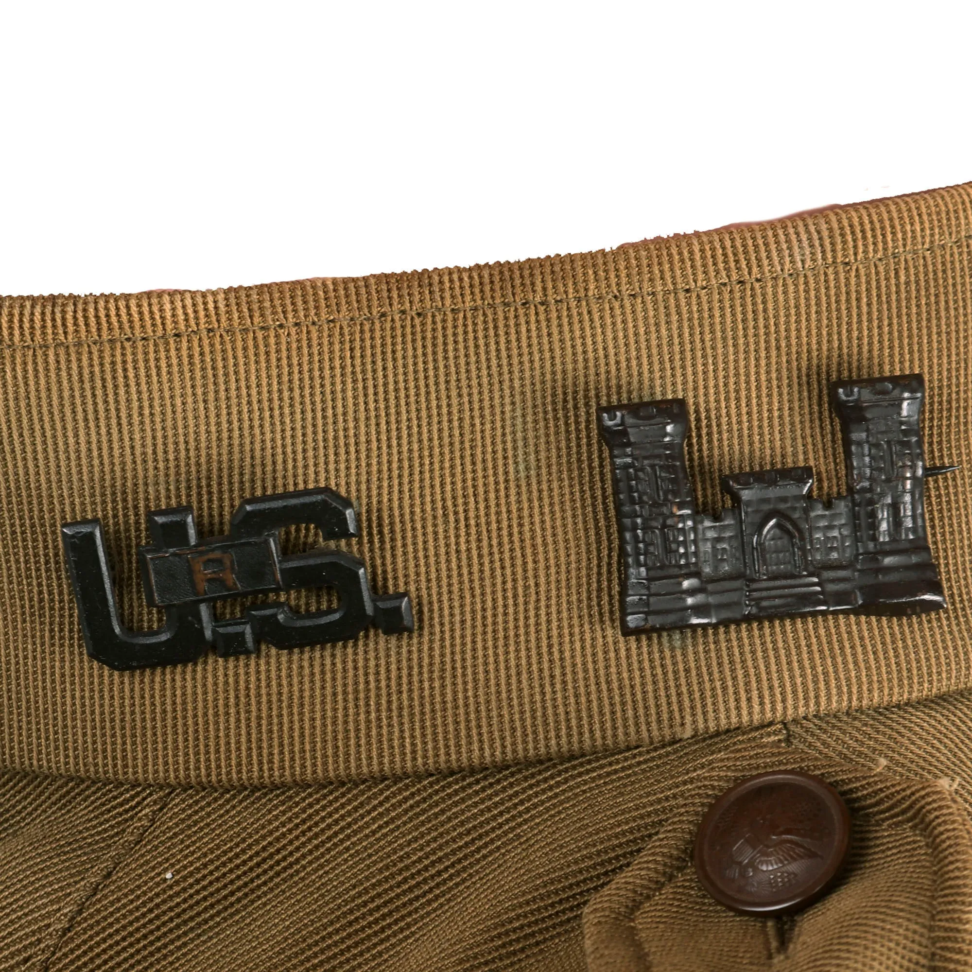 Original Named WWI US 2nd Division Officer’s Uniform Grouping - 2nd Engineers - Gorgeous Patch