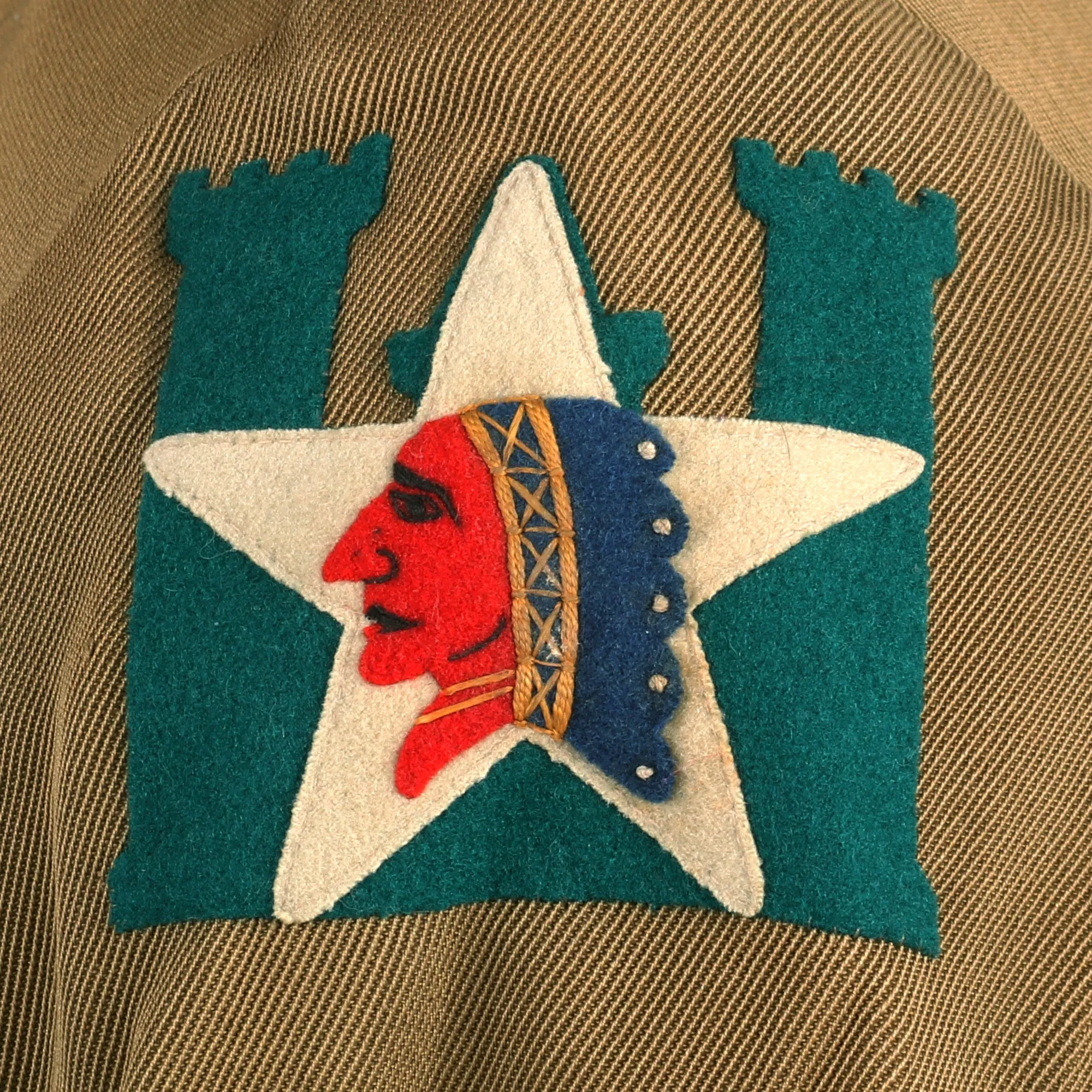 Original Named WWI US 2nd Division Officer’s Uniform Grouping - 2nd Engineers - Gorgeous Patch