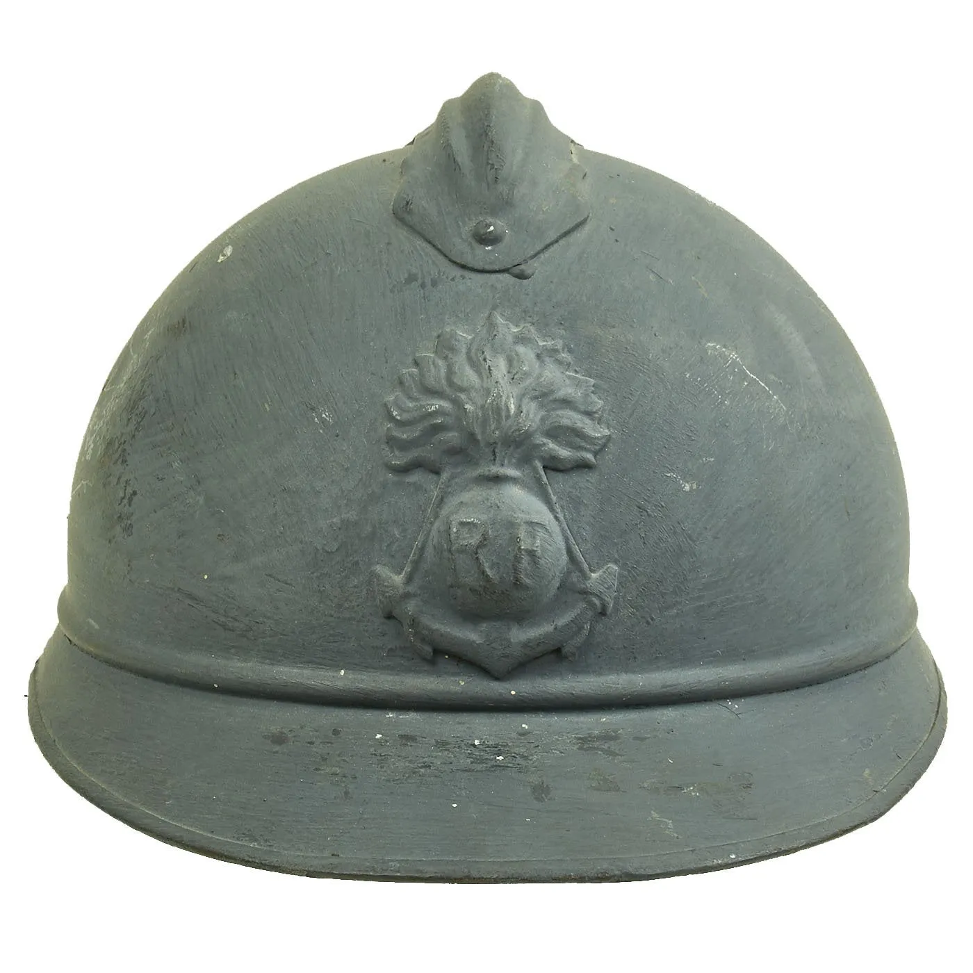 Original Rare French WWI Colonial Infantry & Navy Model 1915 Adrian Helmet