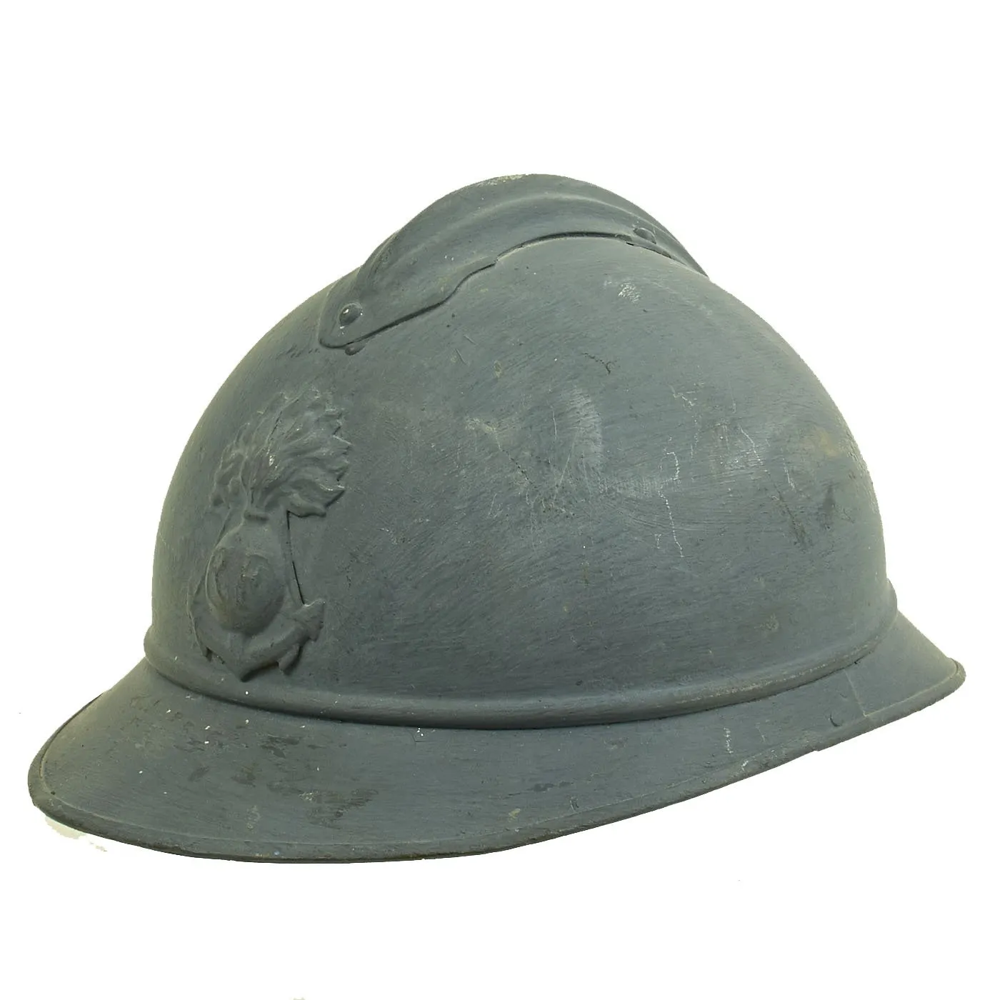 Original Rare French WWI Colonial Infantry & Navy Model 1915 Adrian Helmet