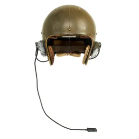 Original U.S. Korean War / Early Vietnam War Tanker Helmet by Spalding - Converted Football Helmet