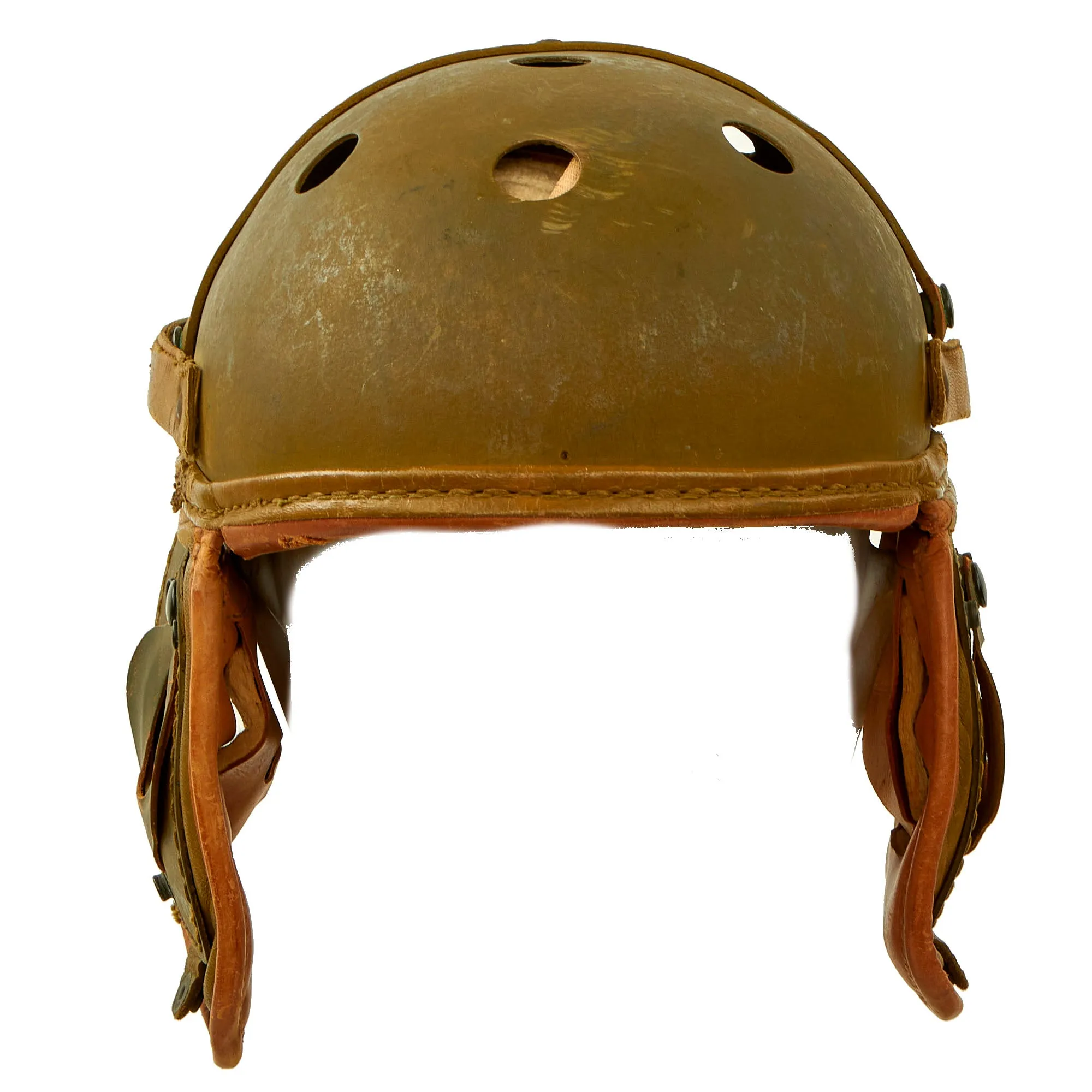 Original U.S. WWII M38 Tanker Helmet by Rawlings Manufacturing Co - Size 7 ½