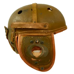 Original U.S. WWII M38 Tanker Helmet by Rawlings Manufacturing Co - Size 7 ½