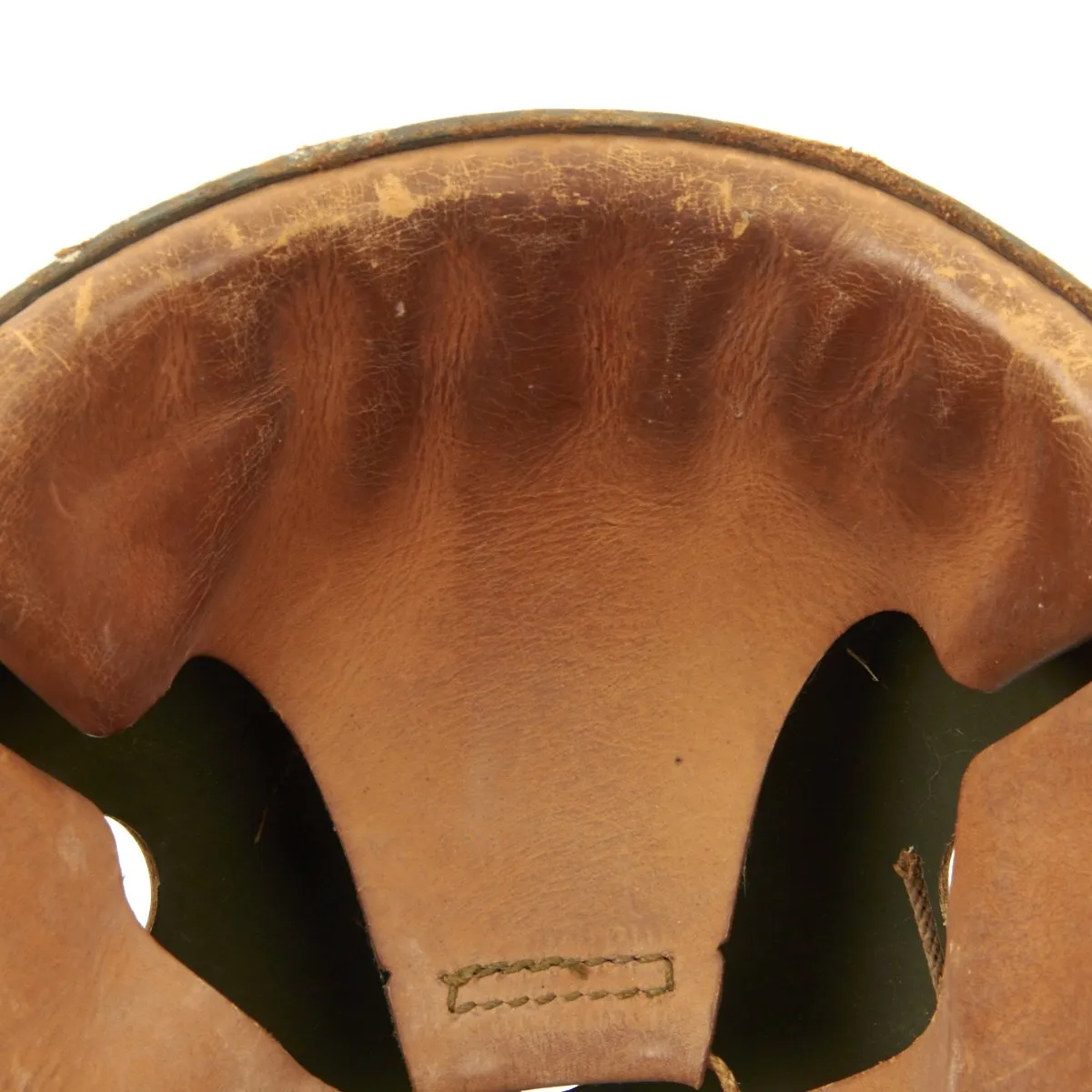 Original U.S. WWII M38 Tanker Helmet by Wilson with Type R-14 Earphones and Polaroid Goggles