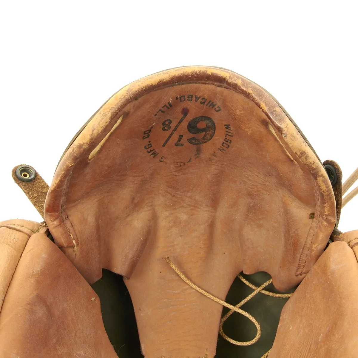 Original U.S. WWII M38 Tanker Helmet by Wilson with Type R-14 Earphones and Polaroid Goggles