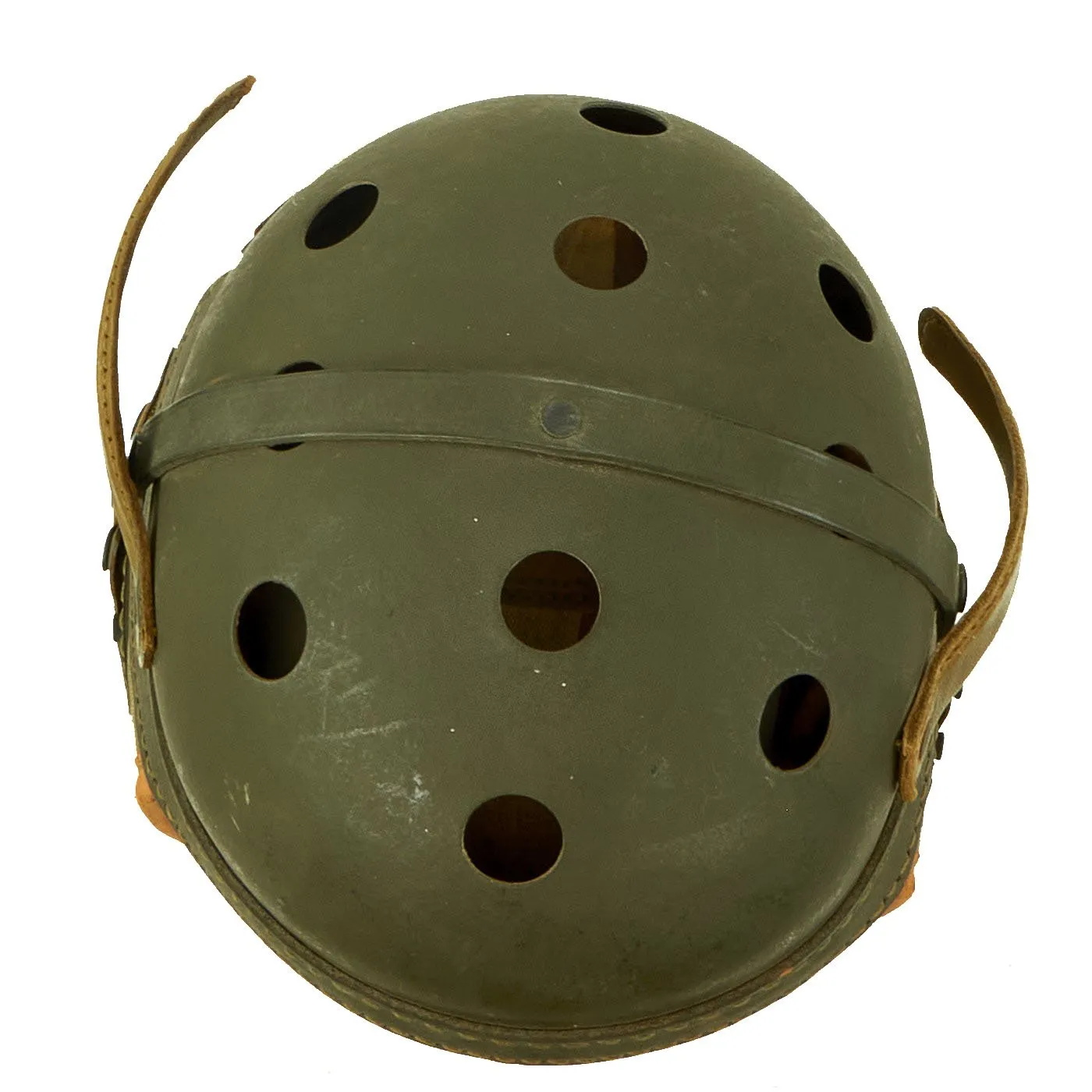 Original U.S. WWII Unissued Condition M38 Tanker Helmet by Wilson - Size 7 1/8