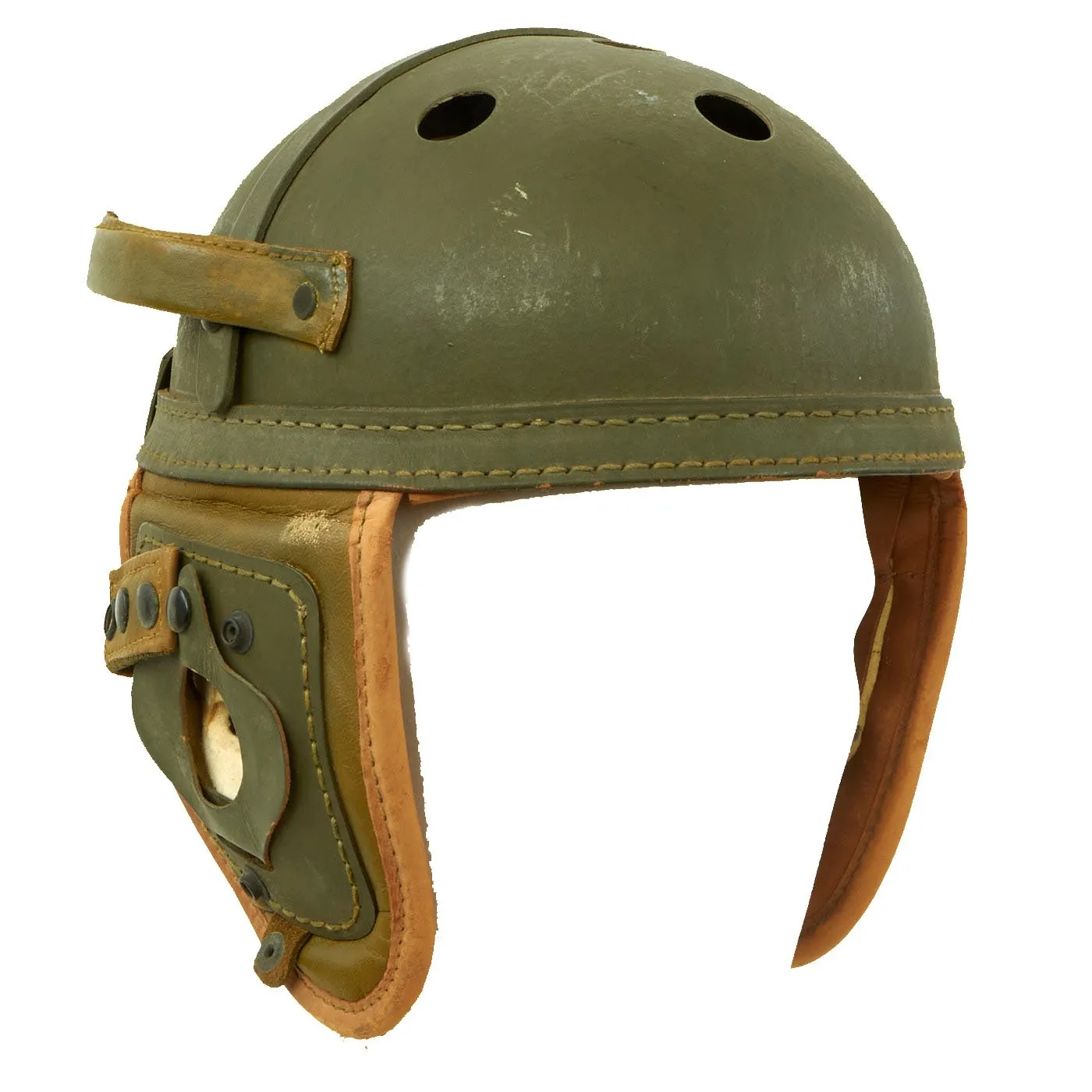 Original U.S. WWII Unissued Condition M38 Tanker Helmet by Wilson - Size 7 1/8