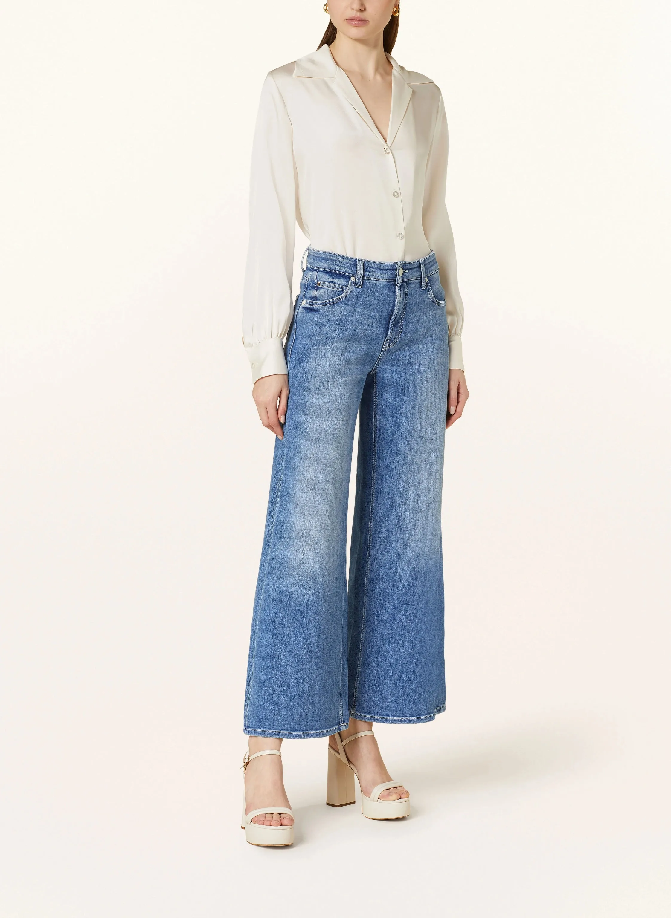 Palazzo Flare Jeans - Mid