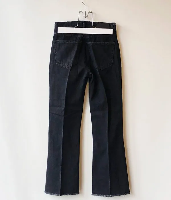 PHEENY/VINTAGE DENIM FLARED PANTS(BLACK)(1)