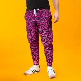 Pink Wavy Zebra Joggers