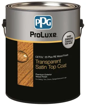 PPG Proluxe Cetol RE SIK43078/01 Wood Finish, Transparent, Natural, Liquid, 1 gal, Can :EA: QUANTITY: 1