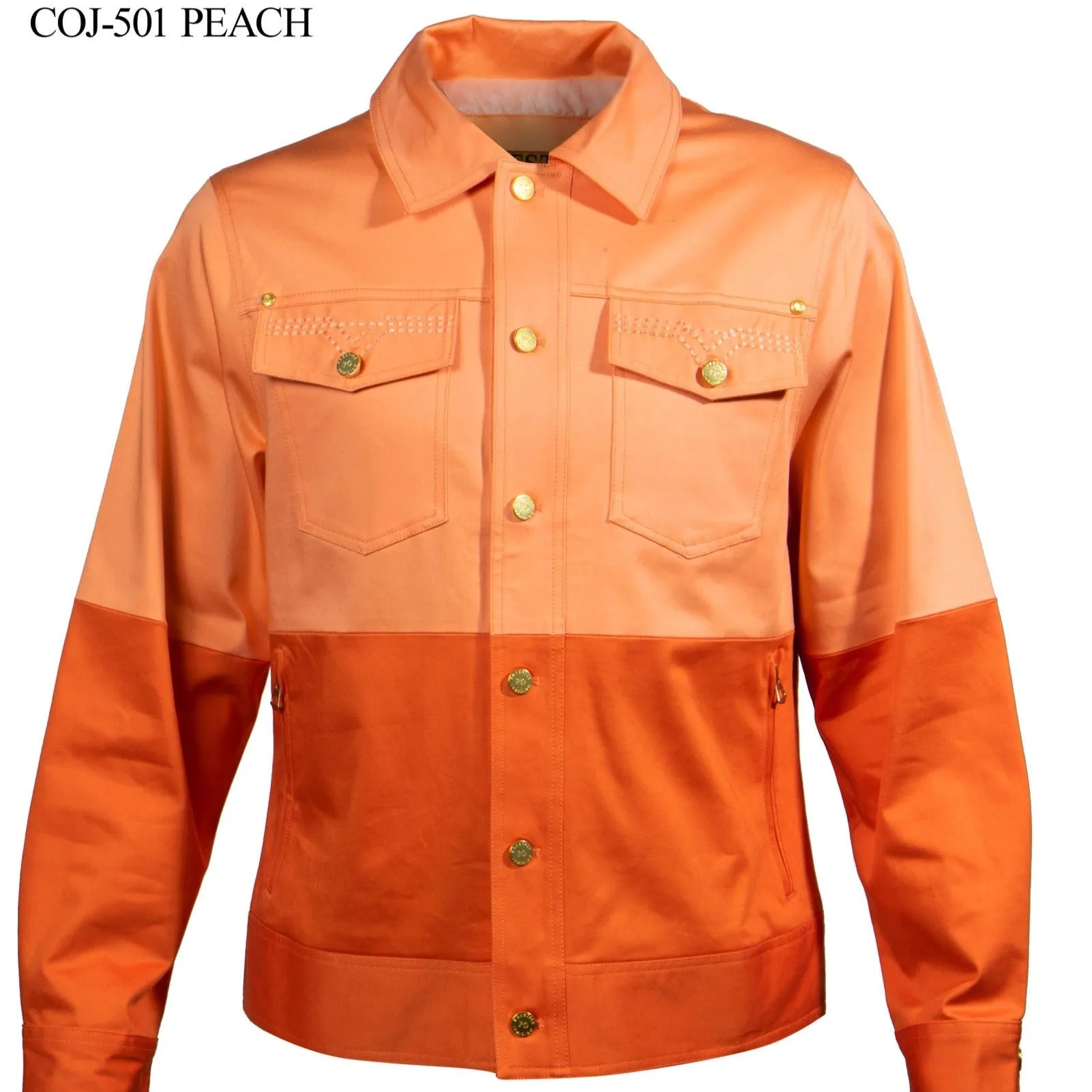 Prestige Two-Tone Peach Double Stitched Jacket