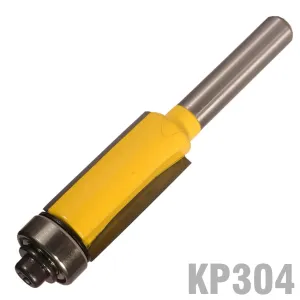 PRO-TECH TRIM BIT 1/2' X 1'WITH BOTTOM BEARING 1/4' SHANK KP304