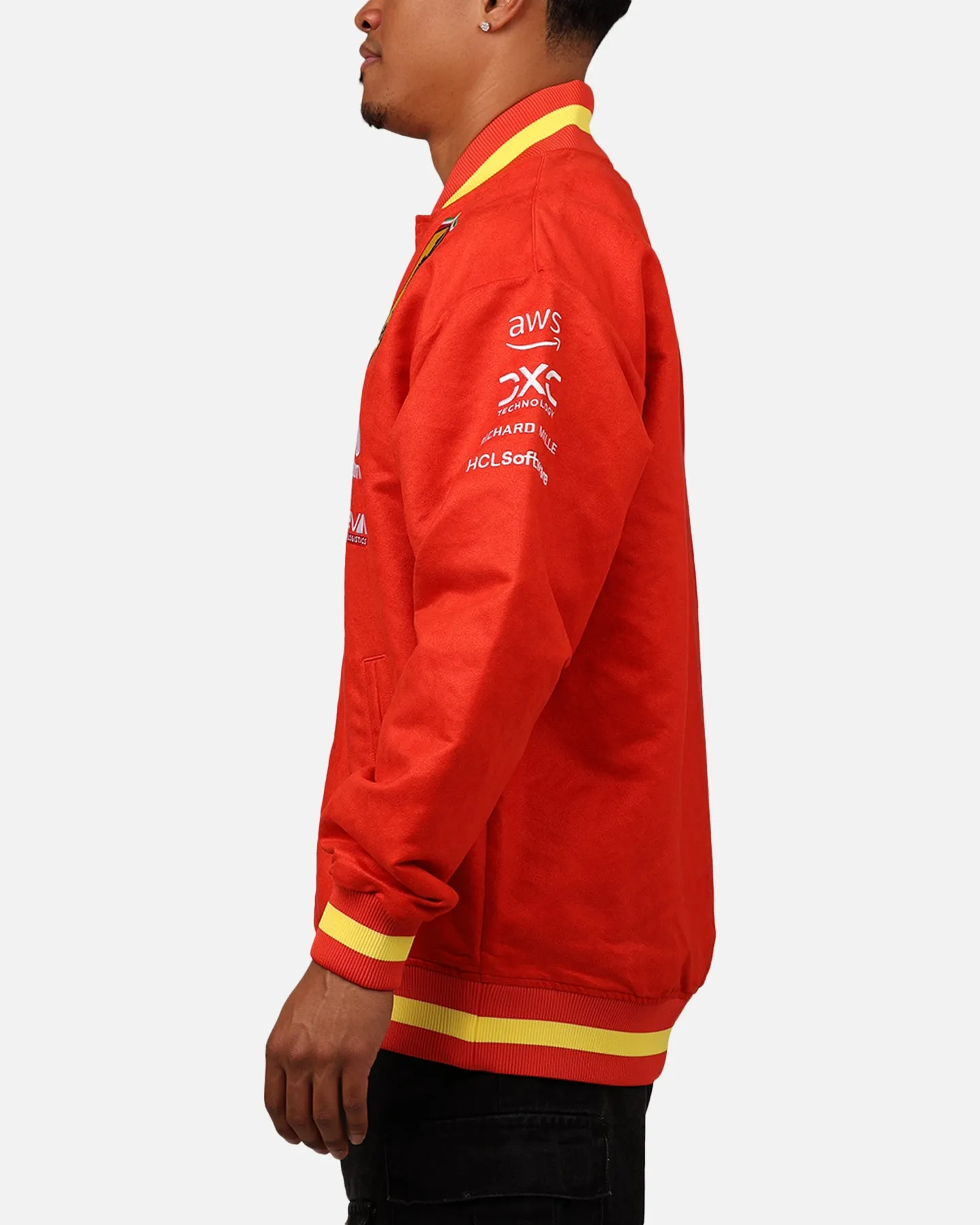 Puma X Scuderia Ferrari Full Zip Varsity Jacket Red