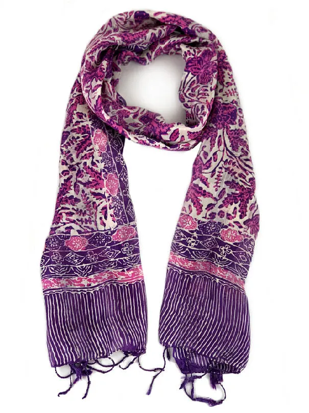 Purple Passion Silk Scarf