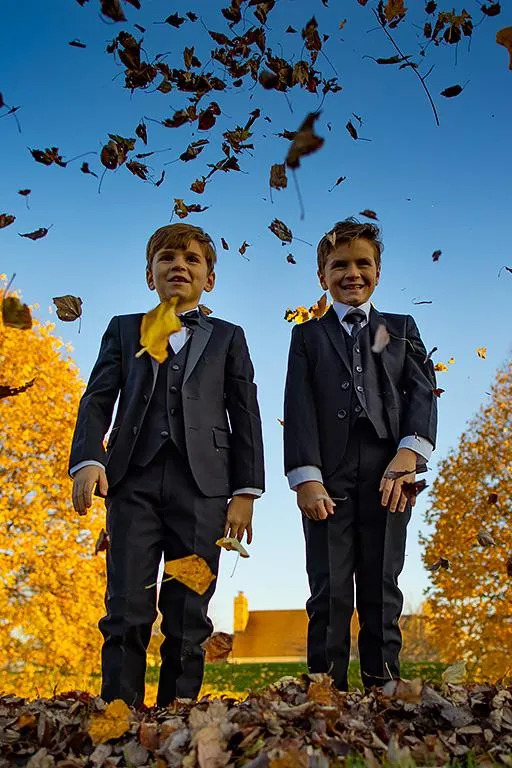 "Max" Kids Black 5-Piece Tuxedo