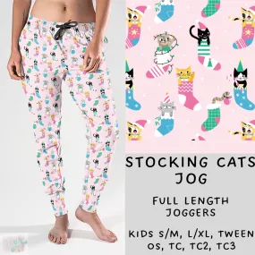 Ready To Ship - Christmas Lounge - Stocking Cats Joggers