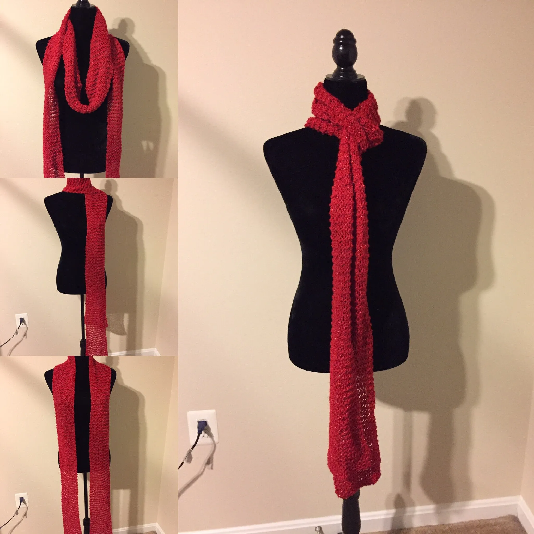 Red Sparkle Scarf