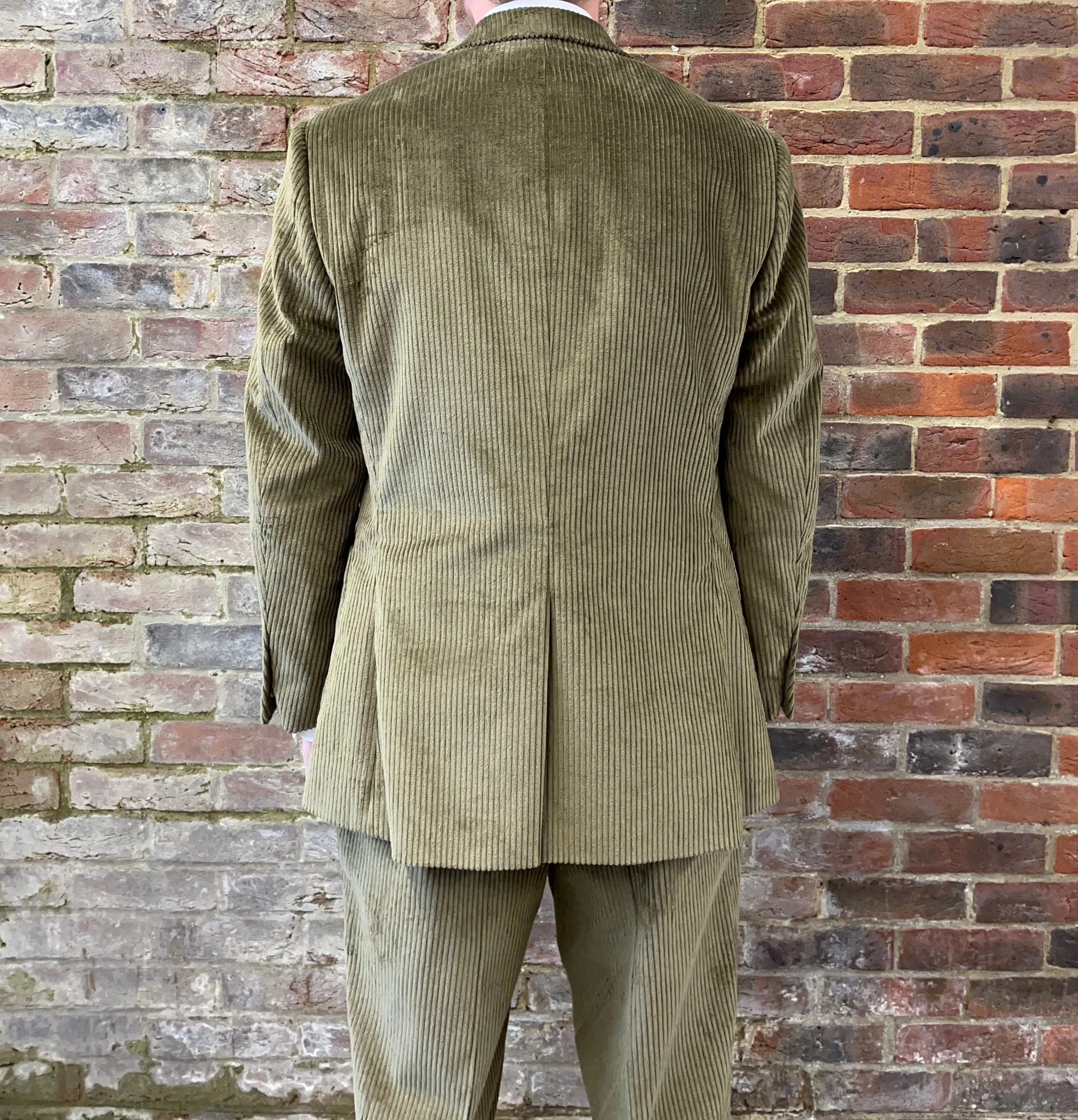 Regent - 'Terrence' Suit - Olive Green Coniston 5-Wale Cotton Corduroy 400g