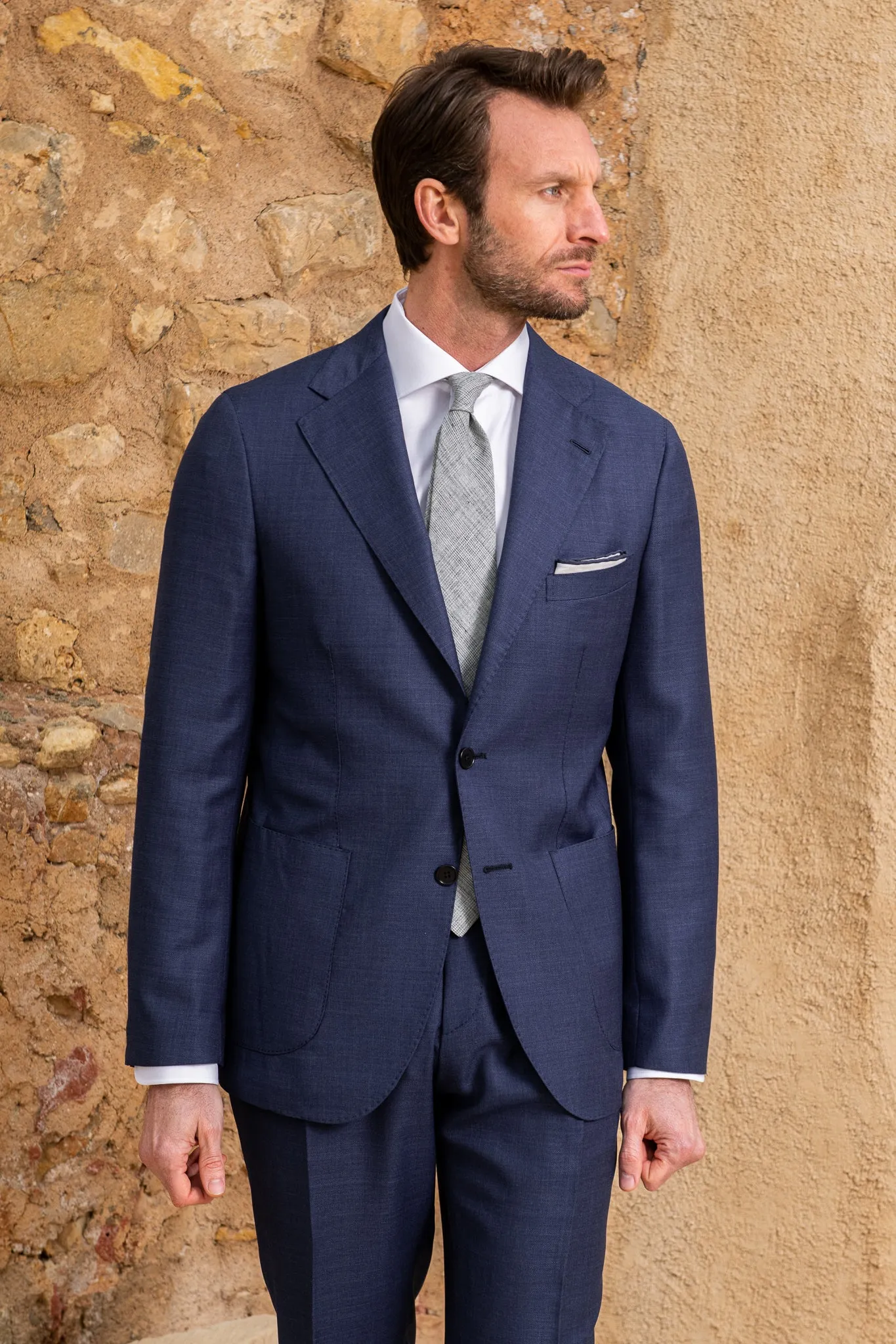 Royal blue suit - Made in Italy