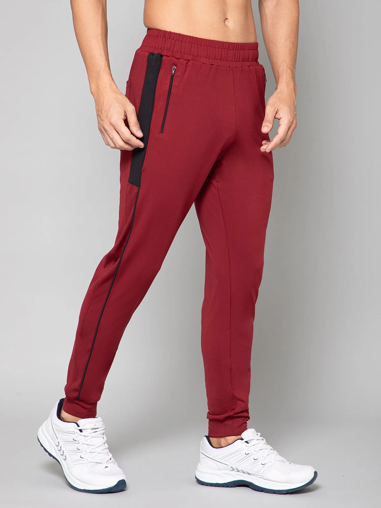 RUDESTYLE CMS CUT & SEW JOGGER-MAROON