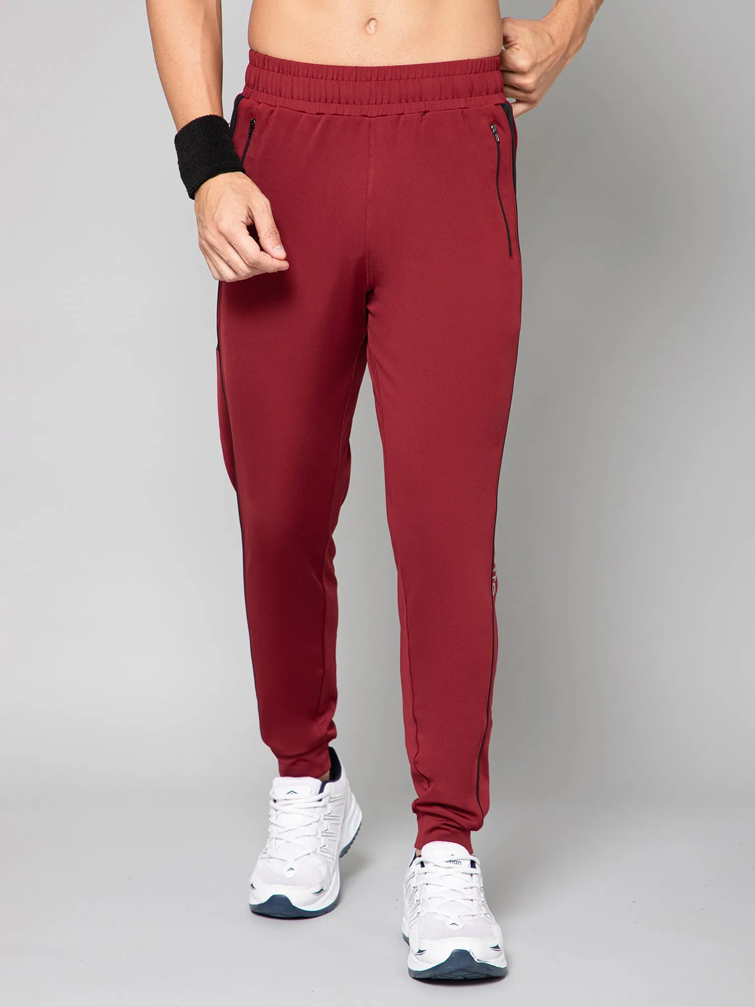 RUDESTYLE CMS CUT & SEW JOGGER-MAROON