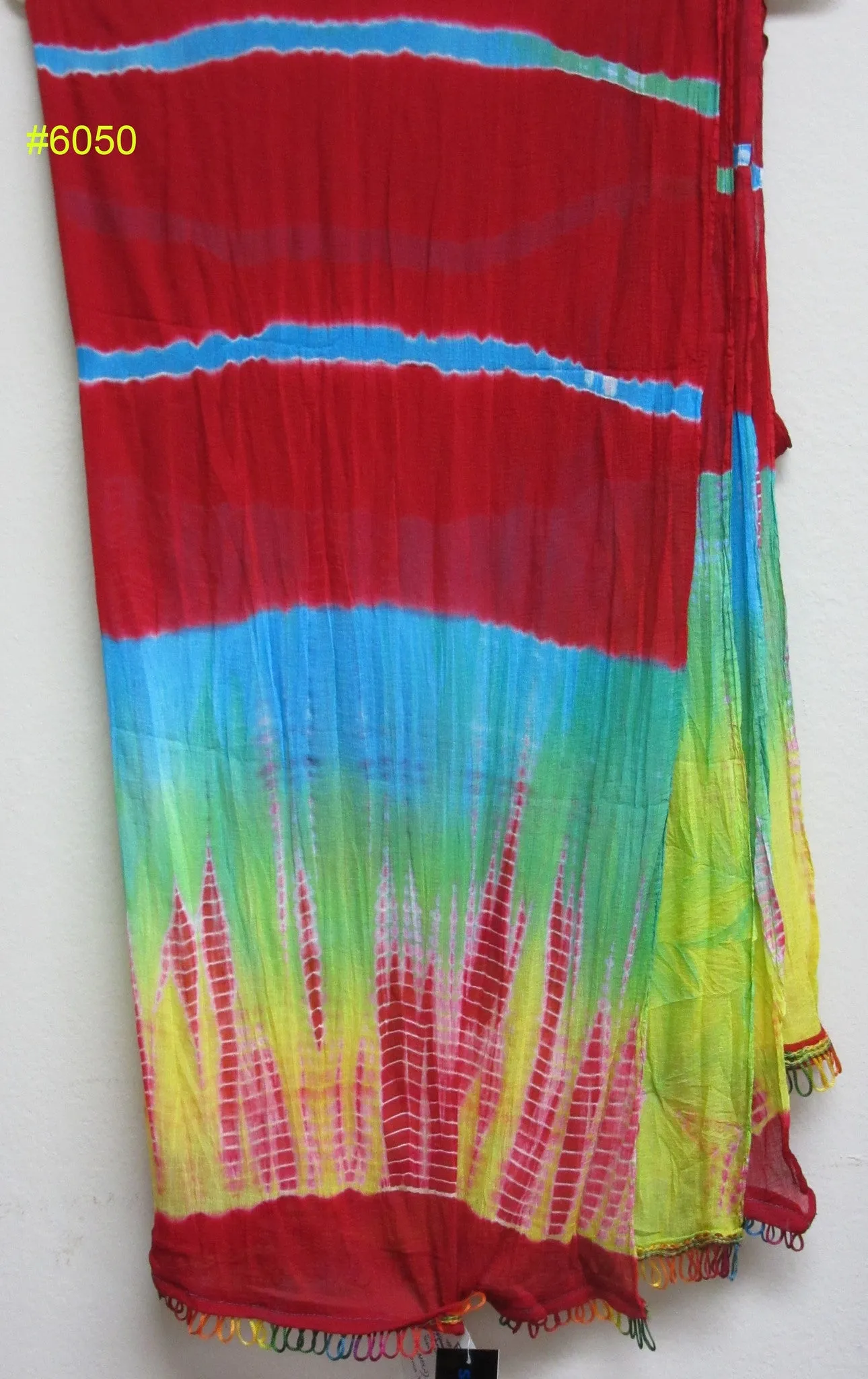 Scarf 6050 Tie Dye Georgette Lehria Dupatta Chuni Shawl Wrap