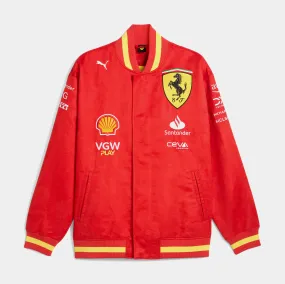 Scuderia Ferrari Replica Team Varsity Mens Jacket (Red/Yellow)