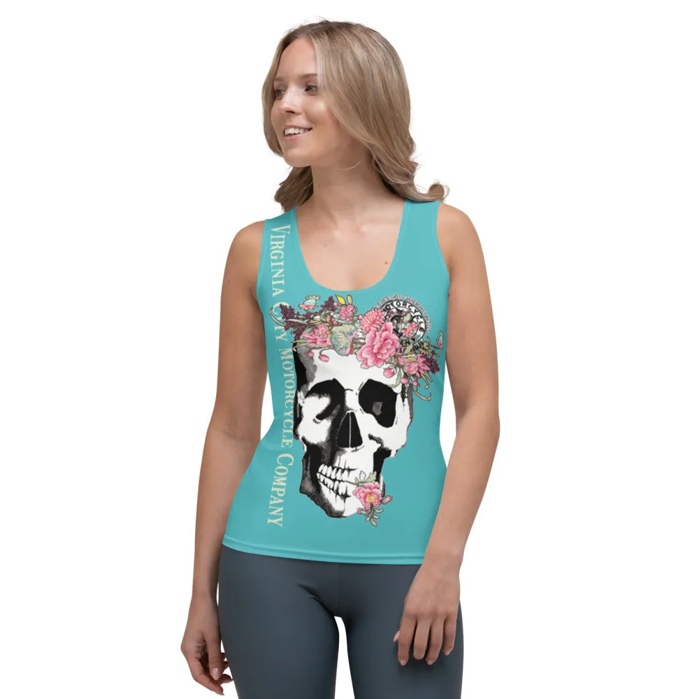 Skull   Flower Ladies Tank