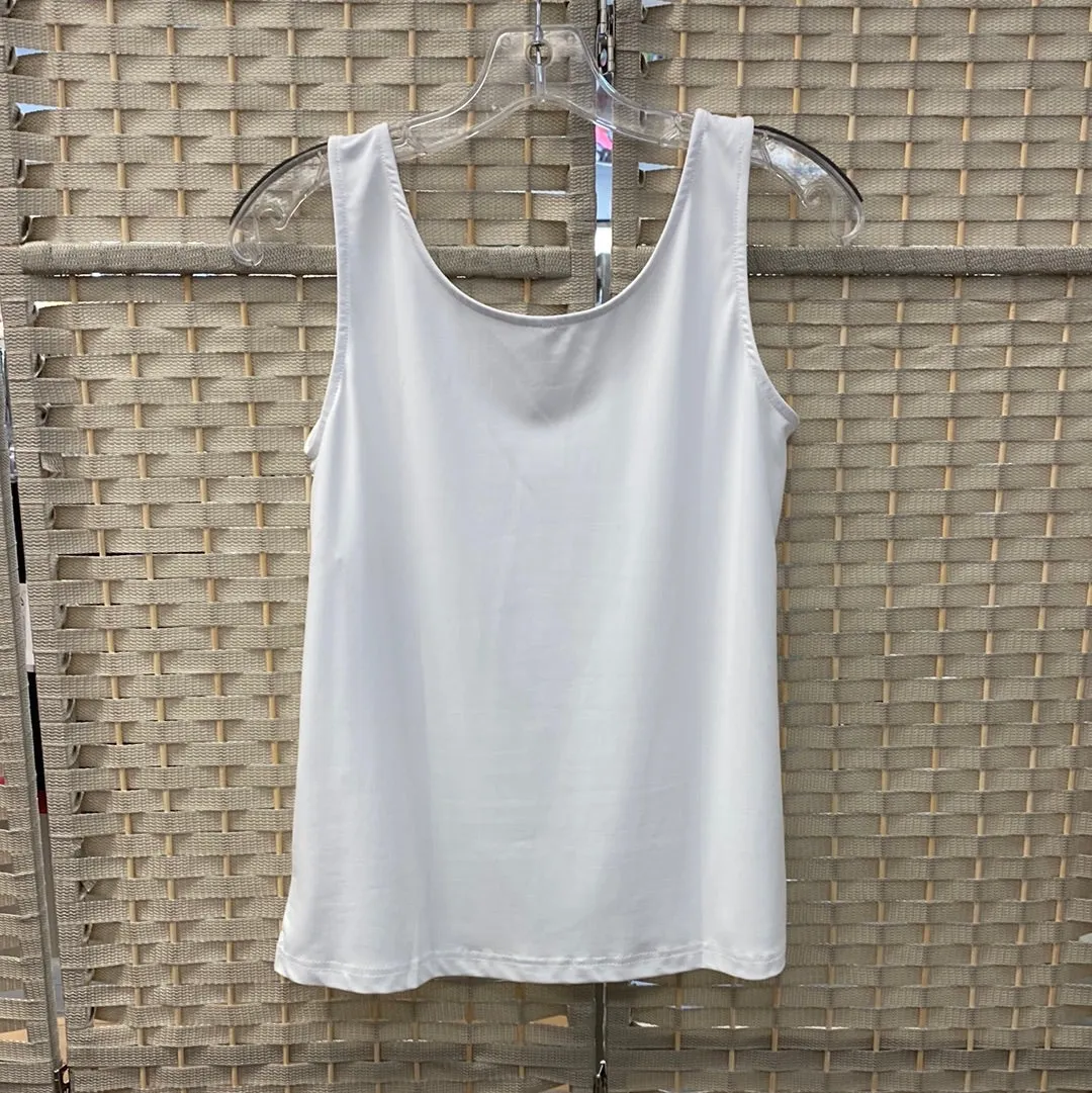 Solid Tank Top - White