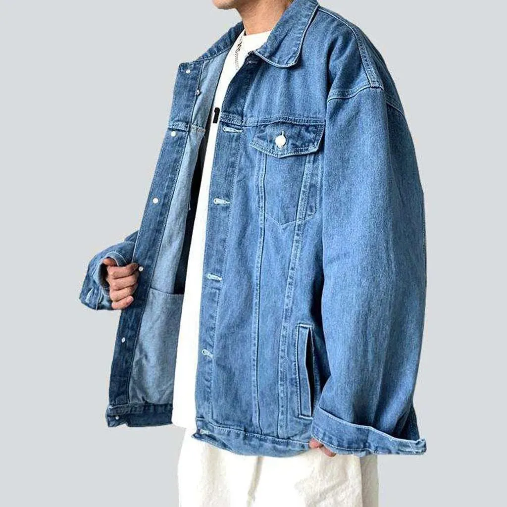 Street men's jean jacket