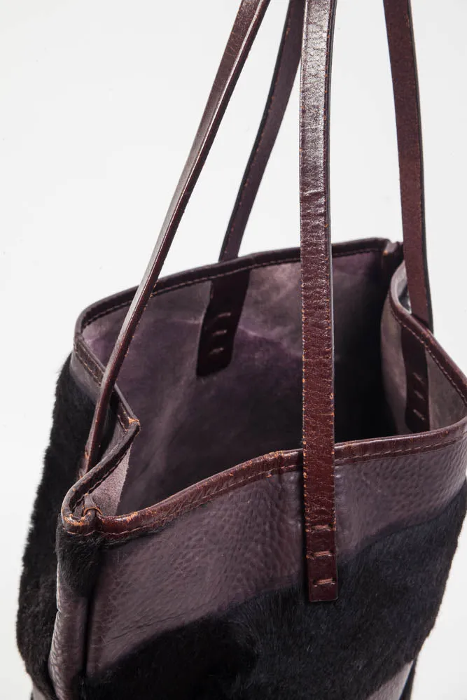 STRIPE FUR TOTE