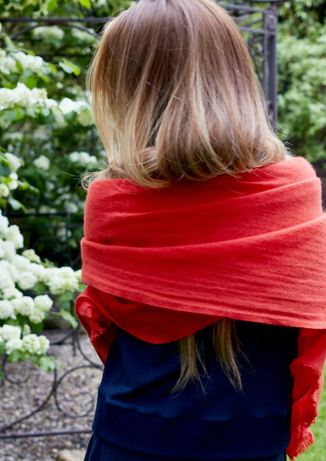 TANGERINE 100% Cashmere Pashmina Wrap