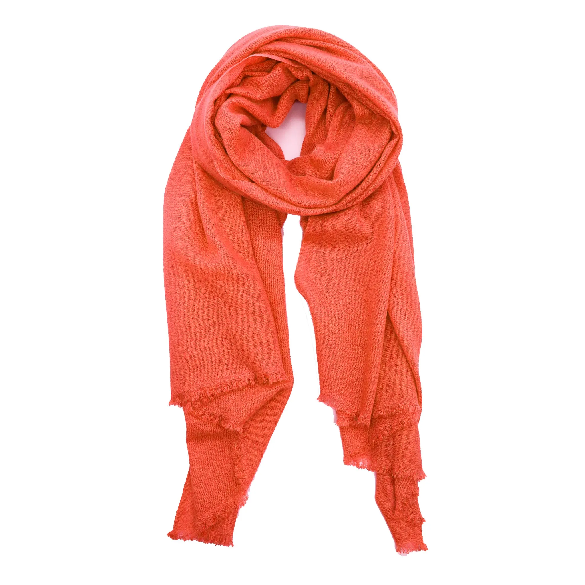 TANGERINE 100% Cashmere Pashmina Wrap