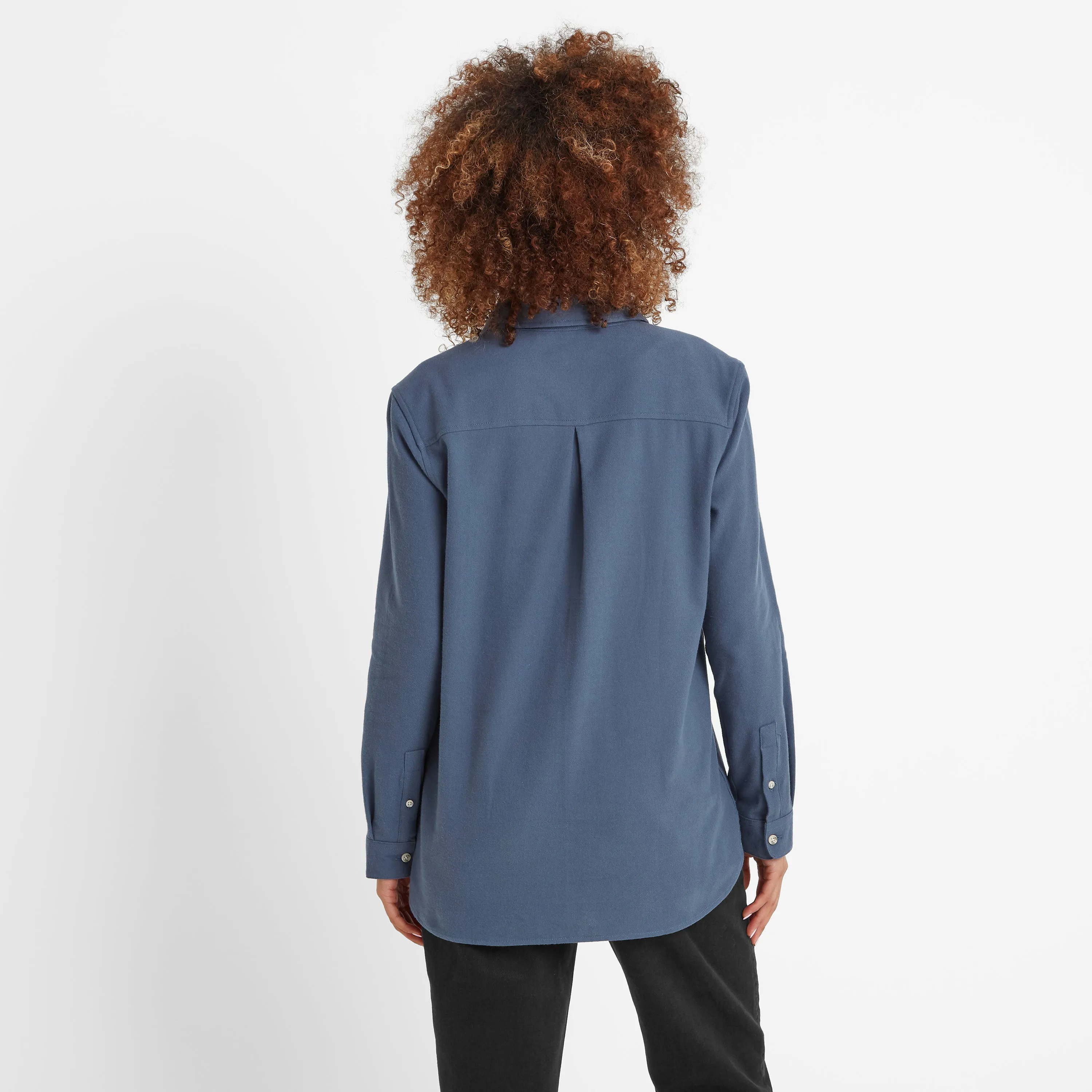 Teiga Womens Long Sleeve Shirt - Blue Stone