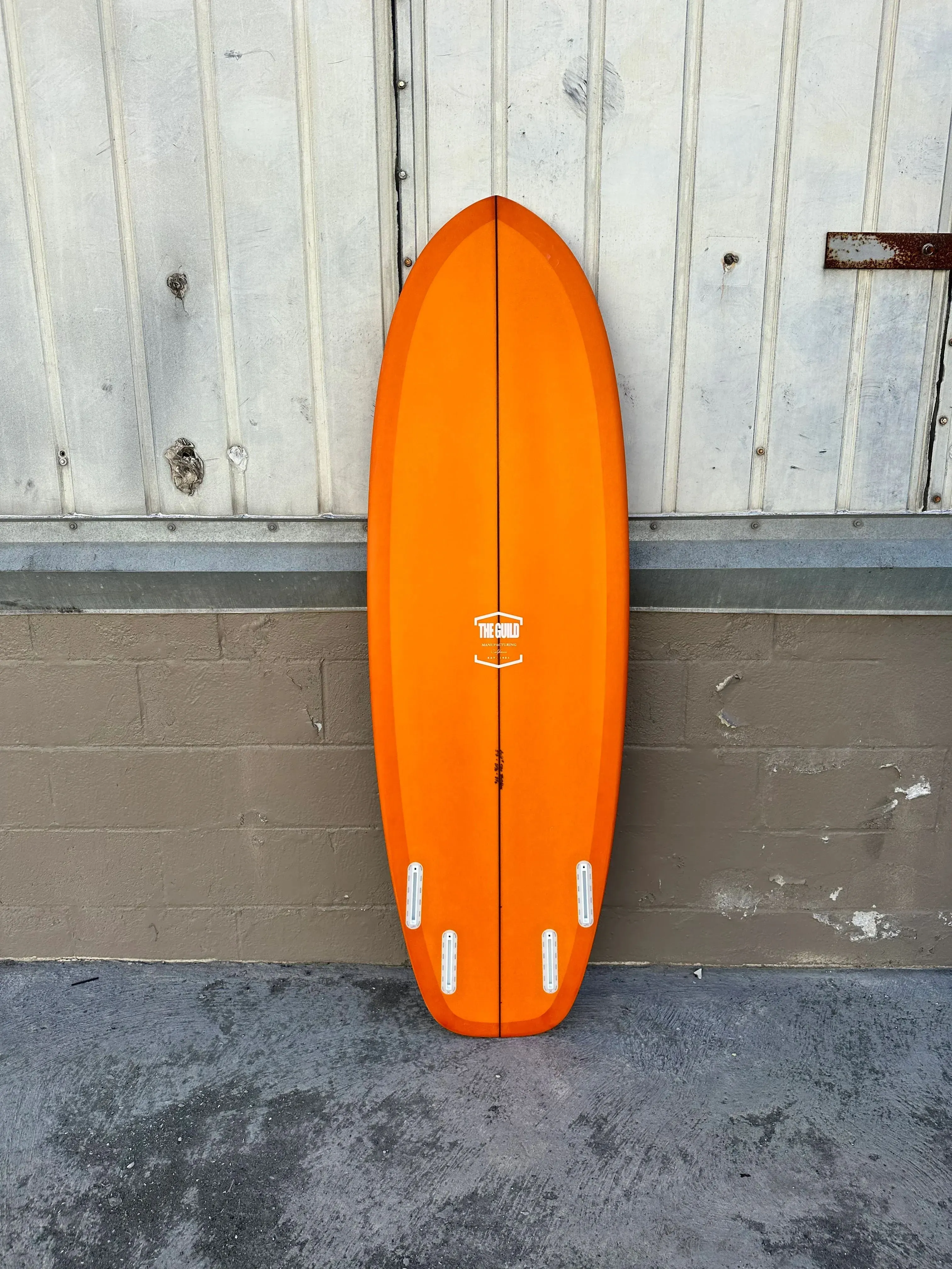 THE GUILD | 5'8" MATCHBOX | ORANGE SURFBOARD