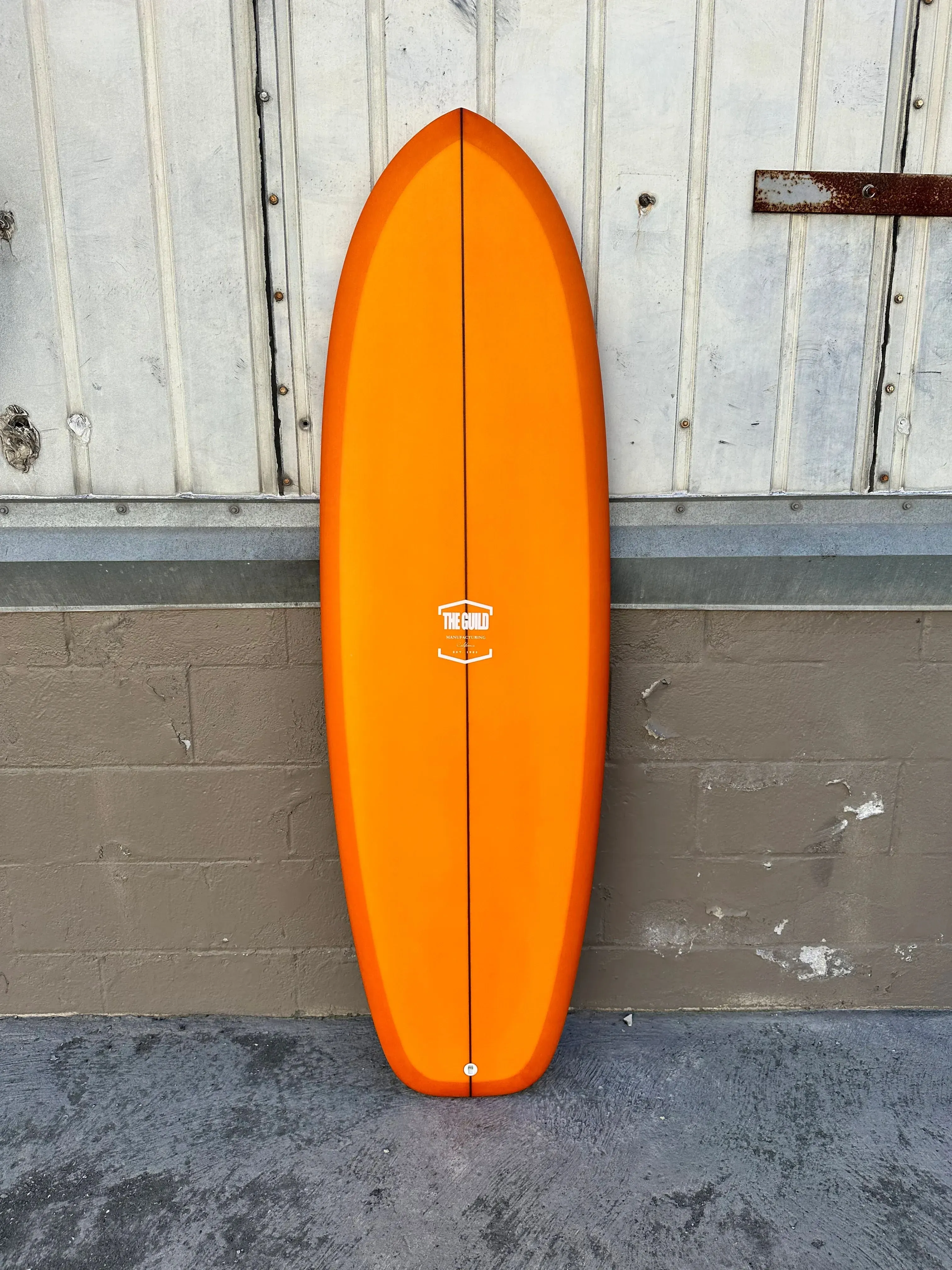 THE GUILD | 5'8" MATCHBOX | ORANGE SURFBOARD